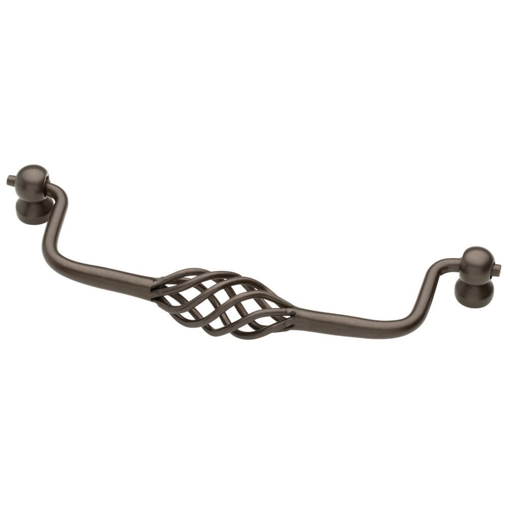 Liberty Hardware Bail Pull Birdcage 6 1/4" (160mm) Centers Steel Rubbed Bronze