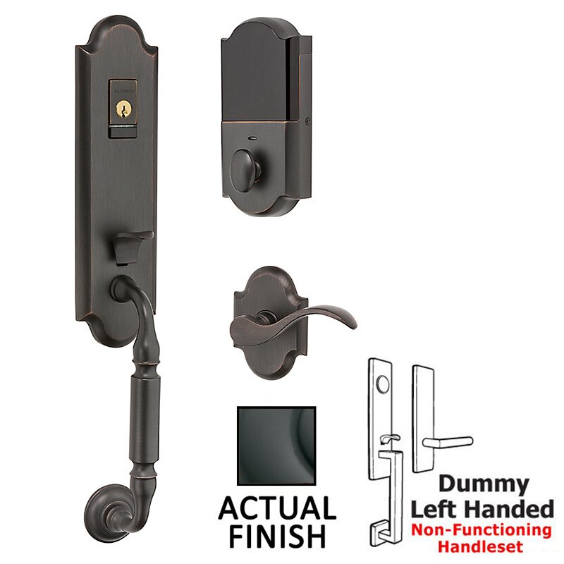 Baldwin Evolved Full Dummy Handleset With Left Handed Interior Lever in Oil Rubbed Bronze