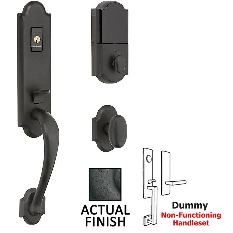 Baldwin Evolved Full Dummy Handleset in Distressed Oil Rubbed Bronze