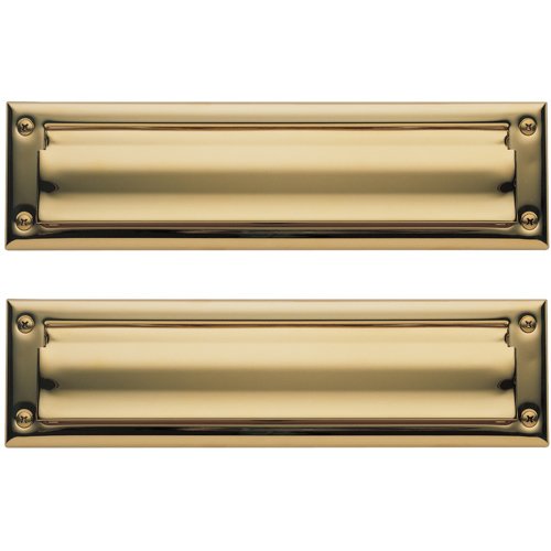 Baldwin Package Size Mail Slot in Unlacquered Brass