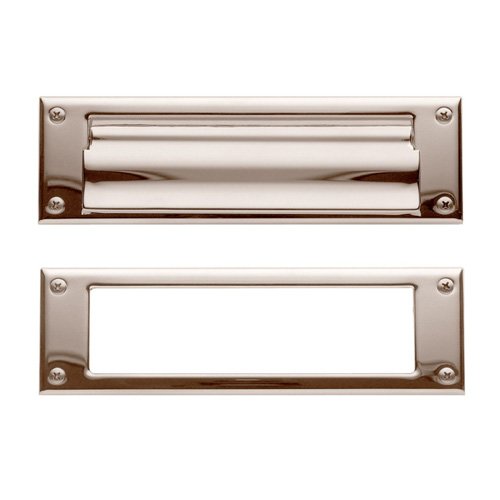 Baldwin Magazine Size Mail Slot in Lifetime PVD Polished Nickel