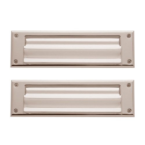 Baldwin Magazine Size Mail Slot in Lifetime PVD Polished Nickel