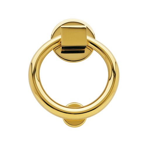 Baldwin Ring Knocker in Polished Brass