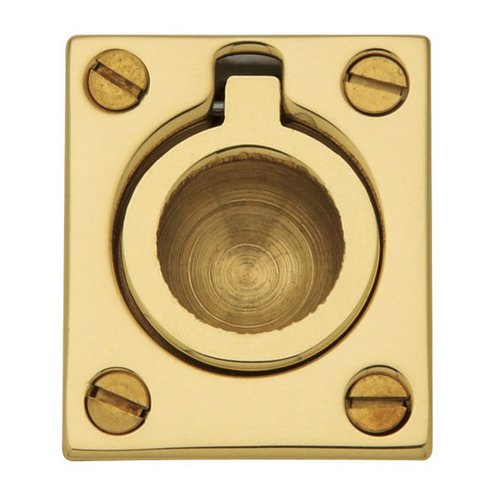 Baldwin 1 1/2" Recessed Ring Pull in Unlacquered Brass