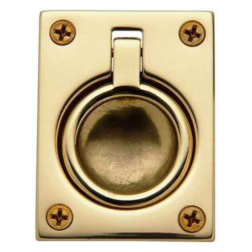 Baldwin 2 1/2" Recessed Ring Pull in Unlacquered Brass