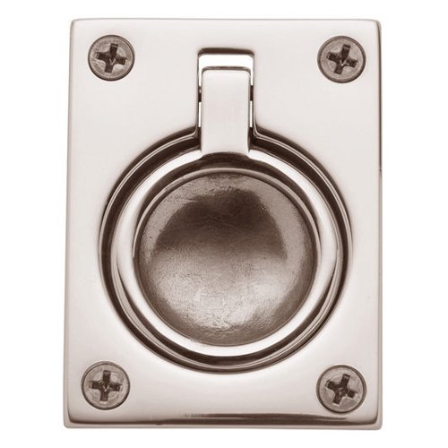 Baldwin 2 1/2" Recessed Ring Pull in Lifetime PVD Polished Nickel