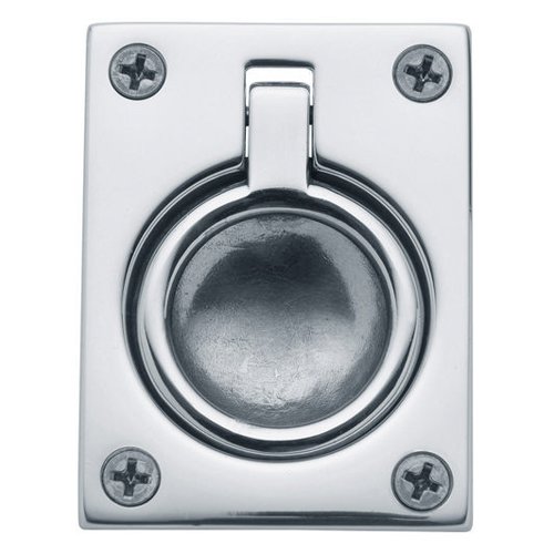 Baldwin 2 1/2" Recessed Ring Pull in Polished Chrome