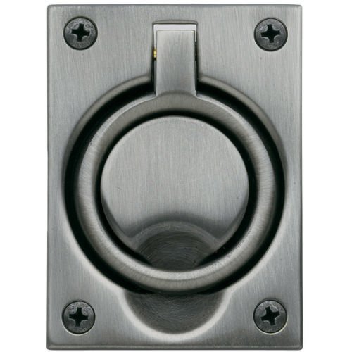 Baldwin 3 5/16" Recessed Ring Pull in PVD Graphite Nickel