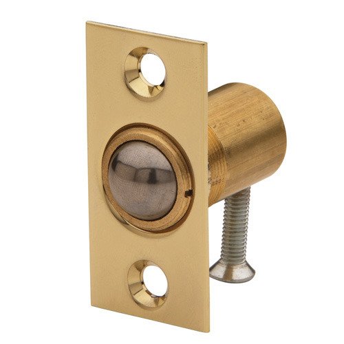 Baldwin Adjustable Ball Catch (Fitted in Jamb) in Lifetime PVD Polished Brass
