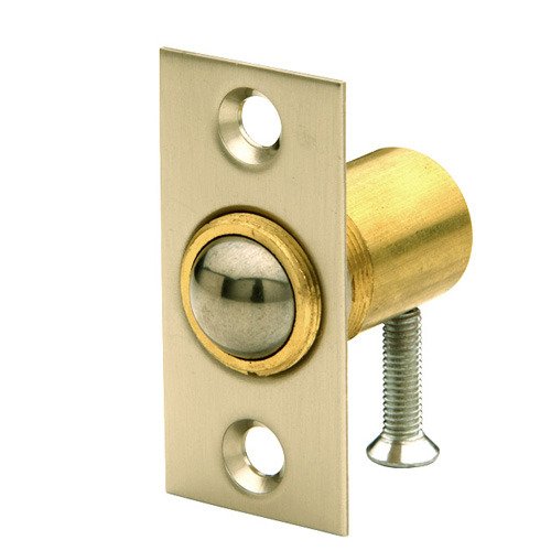 Baldwin Adjustable Ball Catch (Fitted in Door) in PVD Lifetime Satin Brass