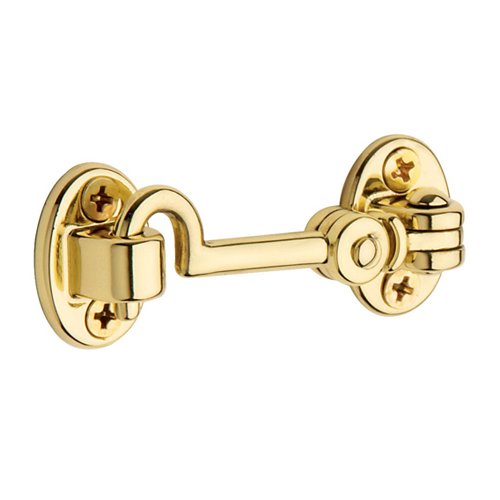 Baldwin 2 1/2" Swivel Type Cabin Door Hook in Unlacquered Brass