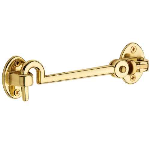 Baldwin 5 1/2" Swivel Type Cabin Door Hook in Unlacquered Brass