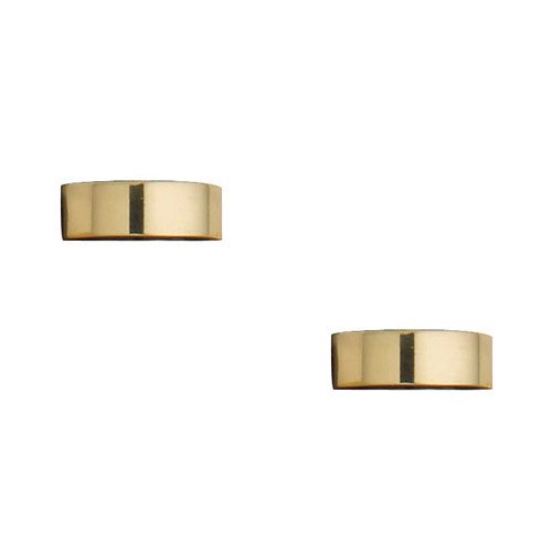 Baldwin Button Tip Door Hinge Finial For Square Hinges (Sold as a Pair) in Polished Brass