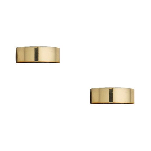 Baldwin Button Tip Door Hinge Finial For Square Hinges (Sold as a Pair) in Unlacquered Brass