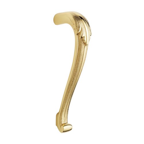 Baldwin 6 1/2" Centers Kensington/Victoria Oversized Pull in Lifetime PVD Polished Brass
