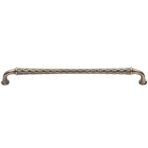 Baldwin 12" Centers Couture A Appliance Pull in Satin Brass & Black