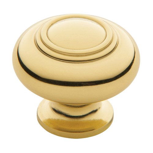 Baldwin 1 1/4" Diameter Ring Deco Knob in Polished Brass