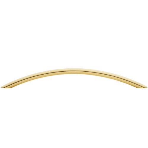 Baldwin 8" Centers Round Arch Pull in Polished Brass