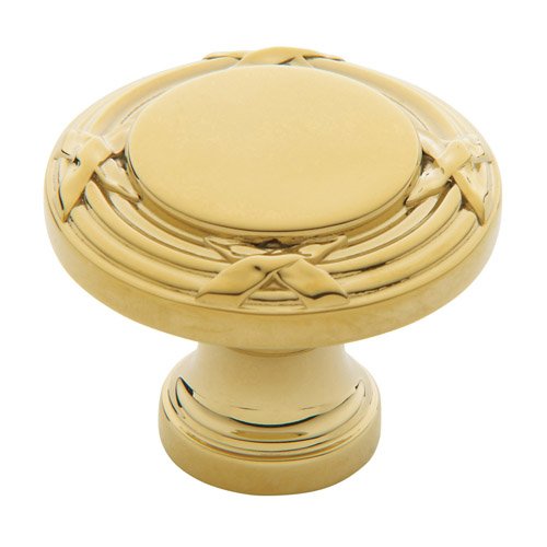 Baldwin 1 1/4" Diameter Round Edinburgh Knob in Polished Brass
