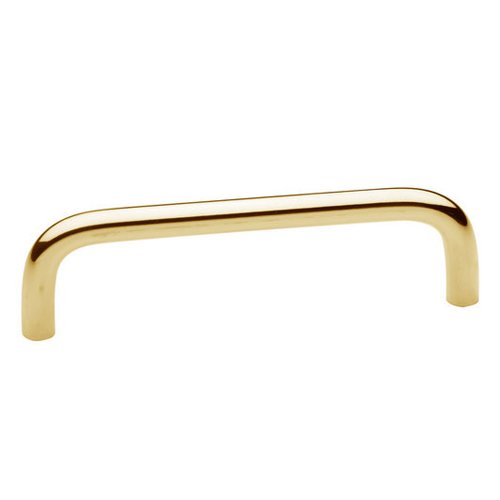 Baldwin 4" Centers Wire Pull in Polished Brass