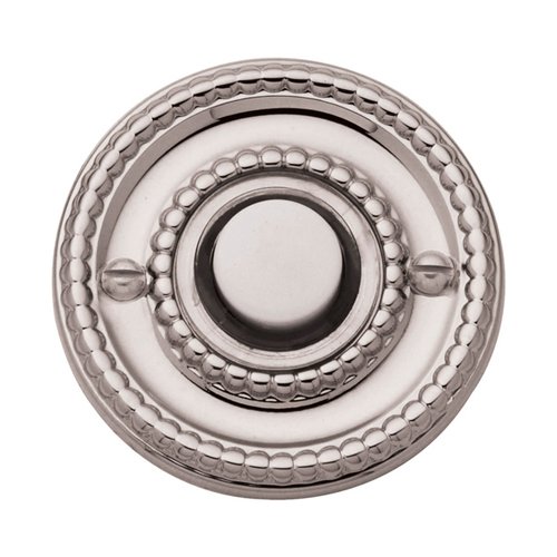 Baldwin 1 3/4" Beaded Bell Button in Lifetime PVD Polished Nickel