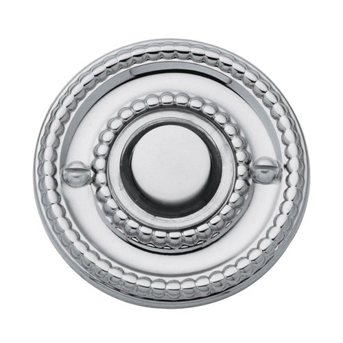 Baldwin 1 3/4" Beaded Bell Button in Polished Chrome