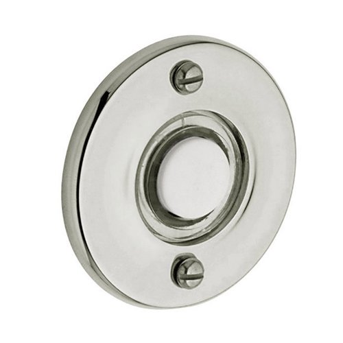 Baldwin 1 3/4" Round Bell Button in Polished Nickel