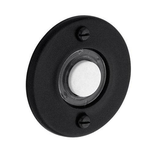 Baldwin 1 3/4" Round Bell Button in Satin Black
