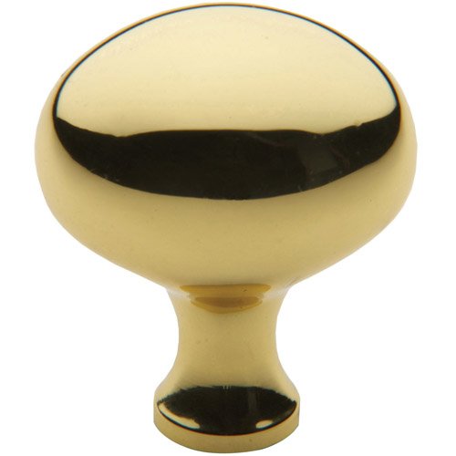 Baldwin 1 5/8" Oval Knob in Polished Brass