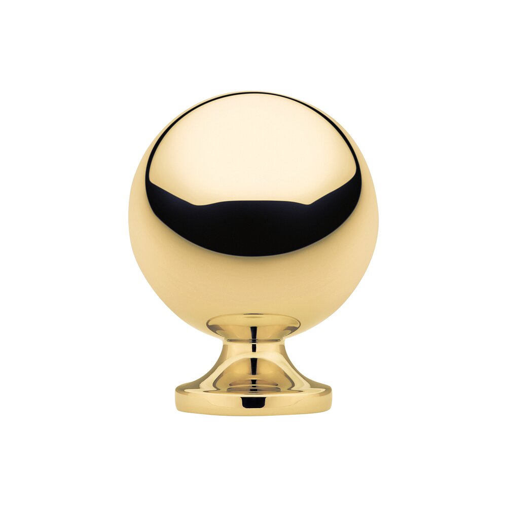 Baldwin 1" Diameter Spherical Knob in Polished Brass