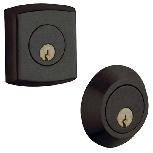 Baldwin Double Cylinder Deadbolt in Distressed Oil Rubbed Bronze