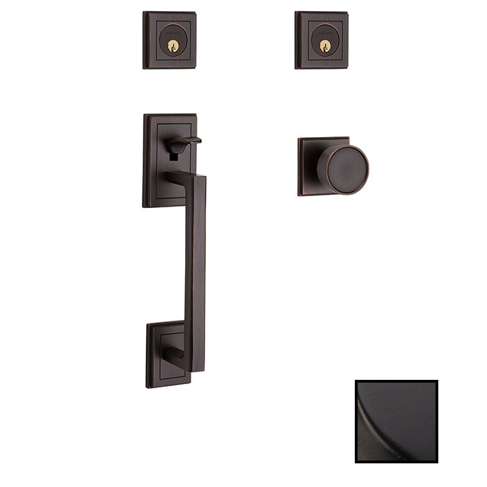 Baldwin Double Cylinder Sectional Handleset in Oil Rubbed Bronze