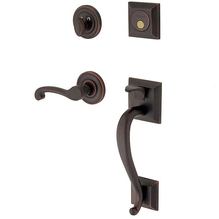 Baldwin Sectional Right Handed Full Dummy Handleset with Classic Lever in Venetian Bronze