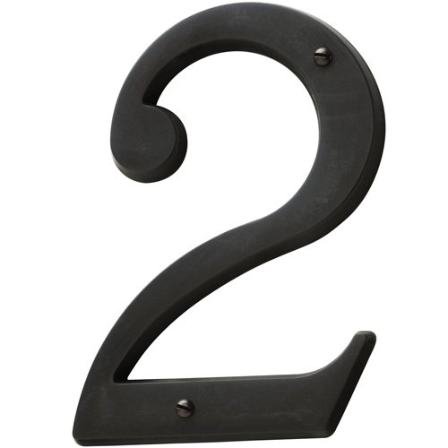 Baldwin #2 House Number in Oil Rubbed Bronze