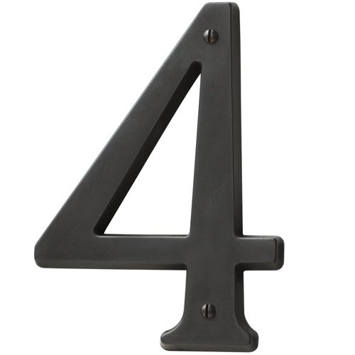 Baldwin #4 House Number in Oil Rubbed Bronze