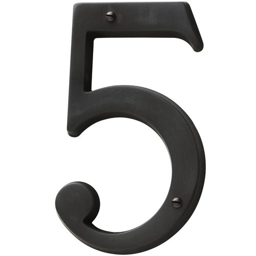 Baldwin #5 House Number in Oil Rubbed Bronze