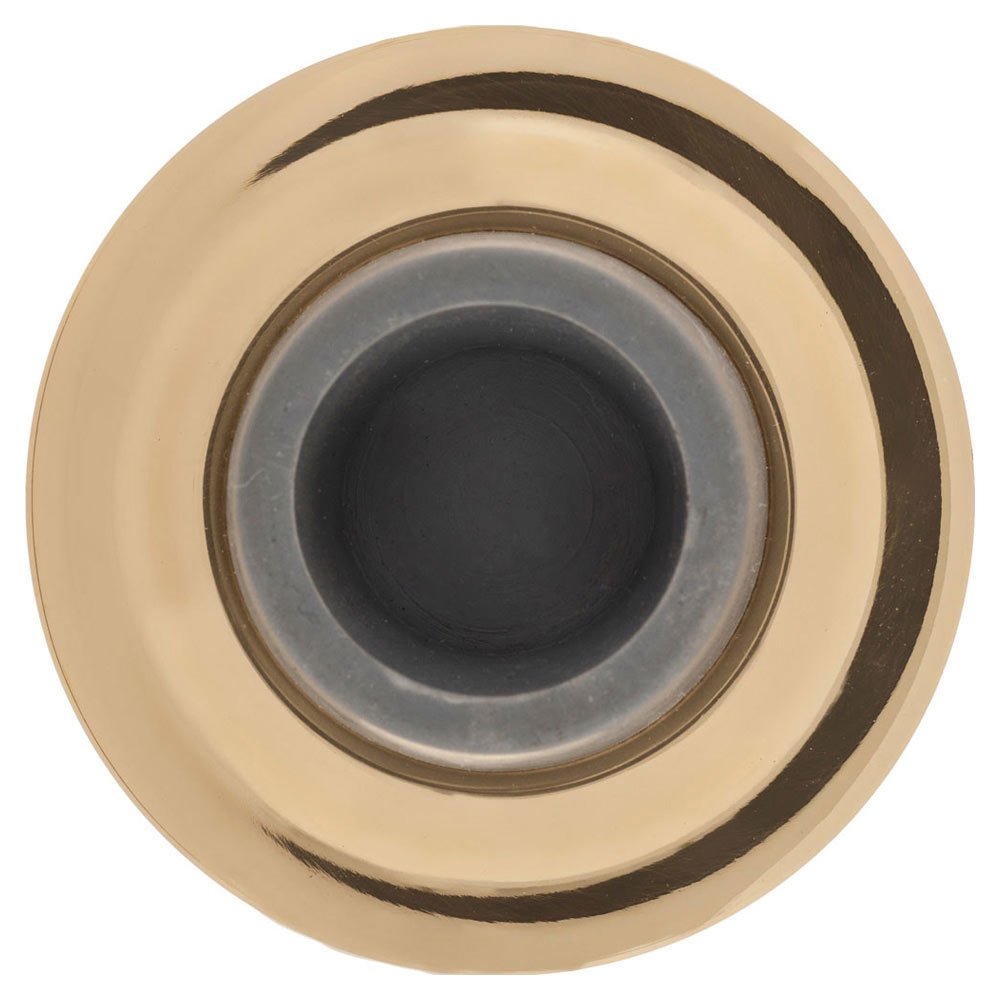 Baldwin 2.4" Concave Wall Bumper in Polished Brass