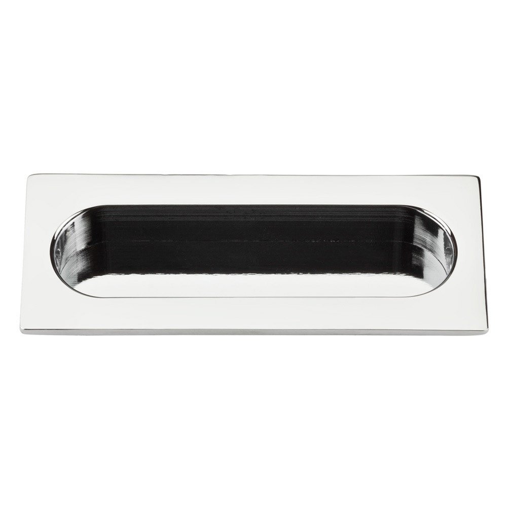 Baldwin Recessed Flush Pull in Polished Chrome