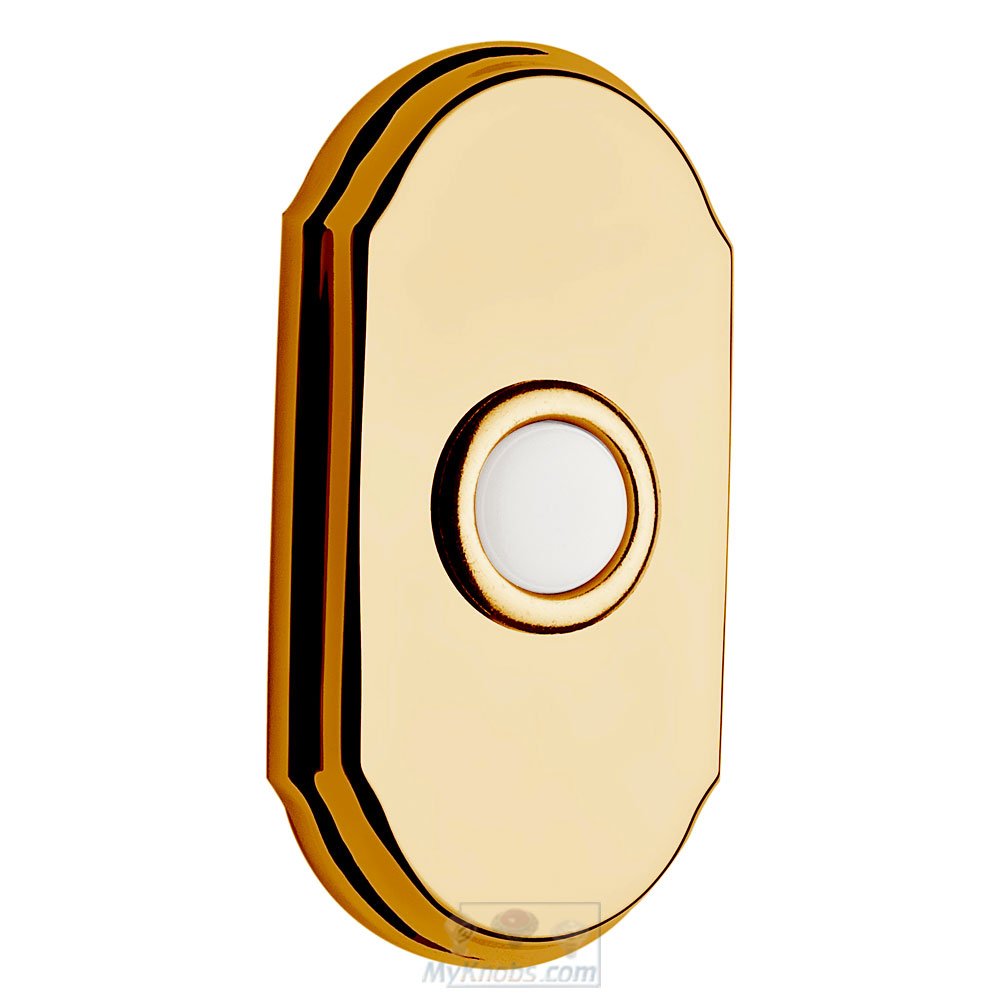 Baldwin Illuminated Arch Door Bell in Polished Brass