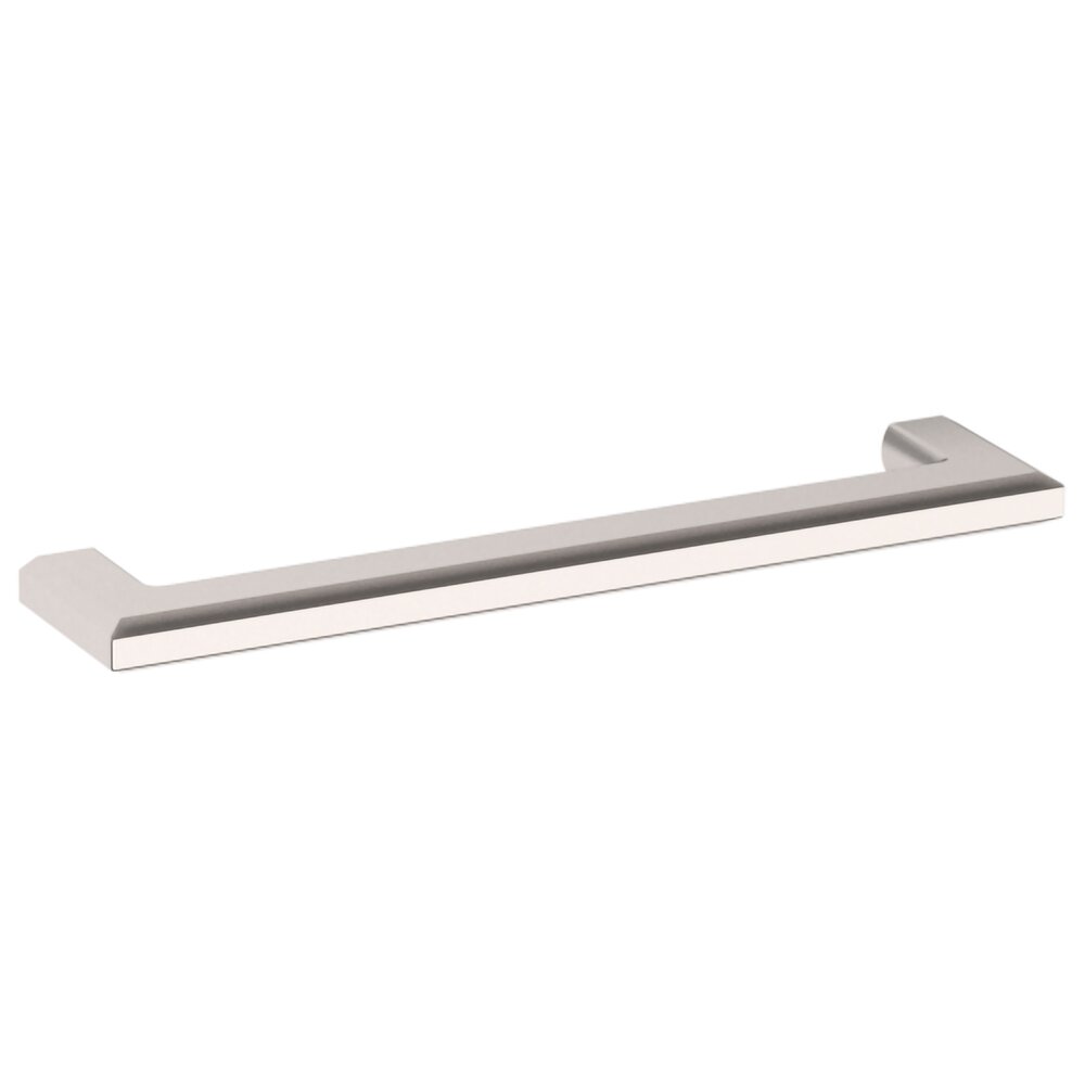 Baldwin 6" Centers Bevel Pull in Lifetime Pvd Polished Nickel