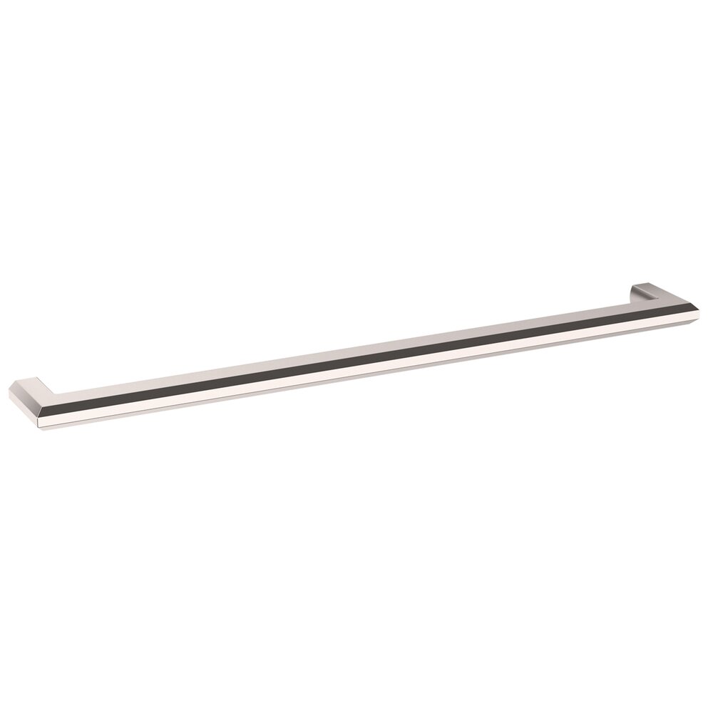 Baldwin 18" Centers Bevel Appliance Pull in Lifetime Pvd Polished Nickel