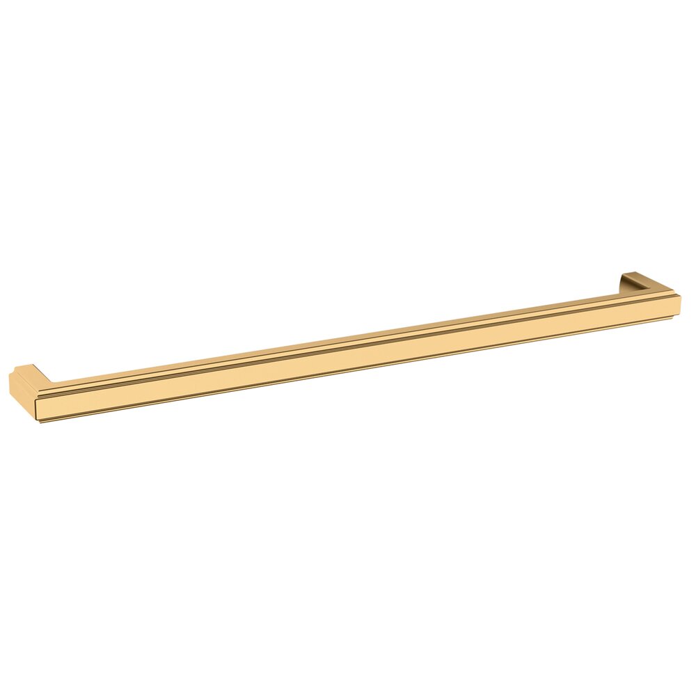 Baldwin 18" Centers Raised Appliance Pull in Lifetime Pvd Polished Brass