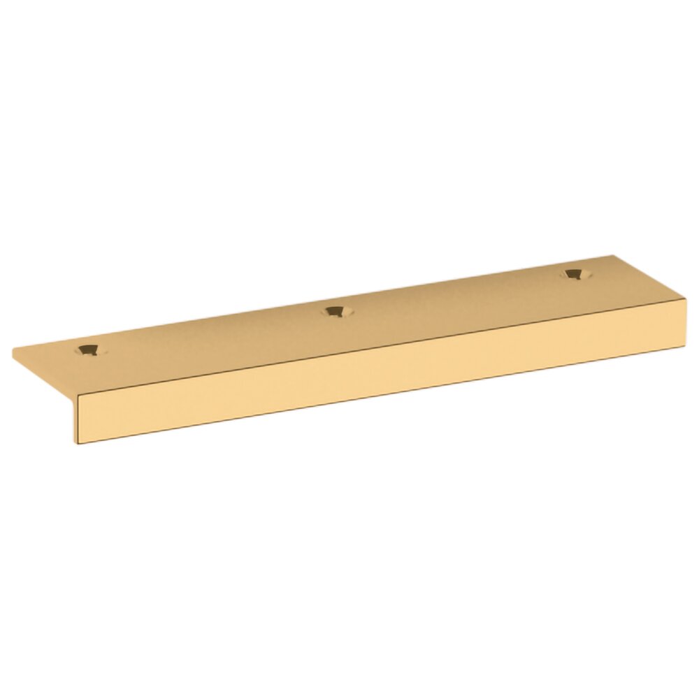 Baldwin 4" Centers Edge Pull in Lifetime Pvd Polished Brass
