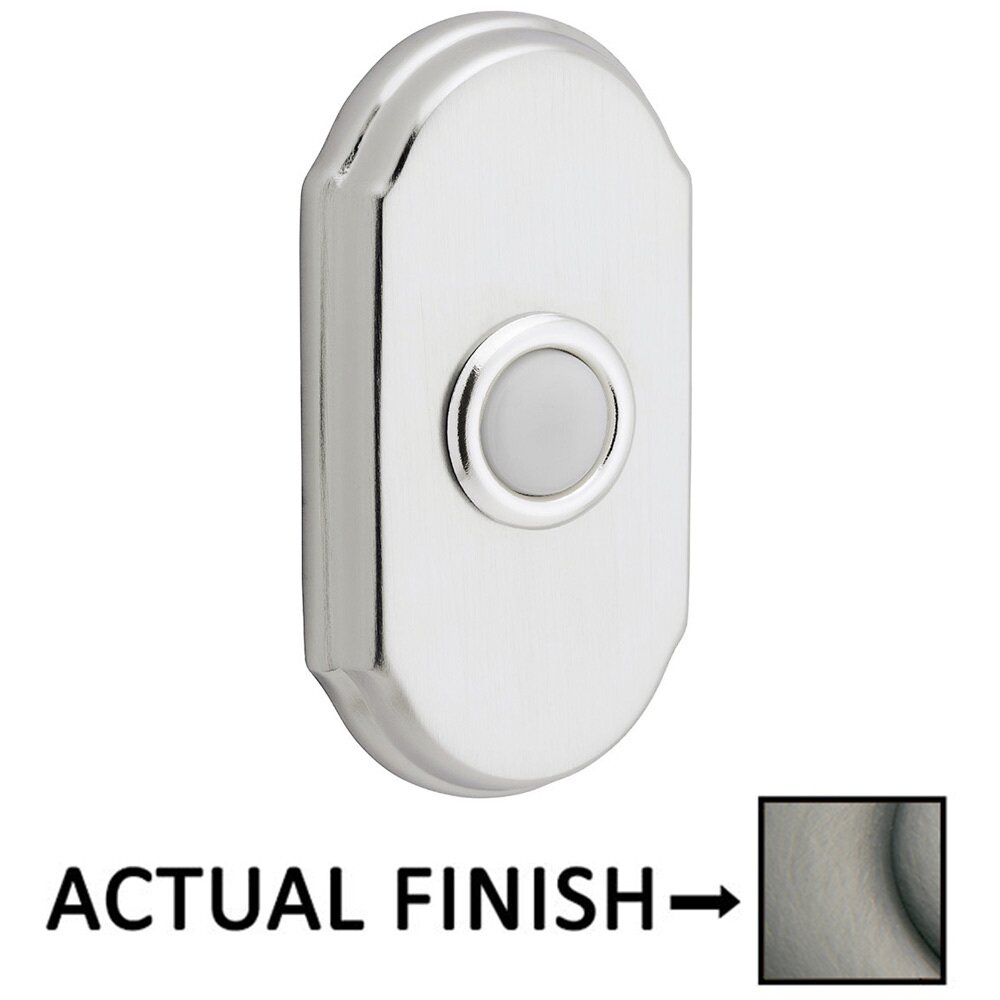 Baldwin Arch Door Bell Button in PVD Graphite Nickel