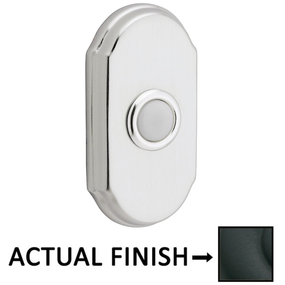 Baldwin Arch Door Bell Button in Satin Black