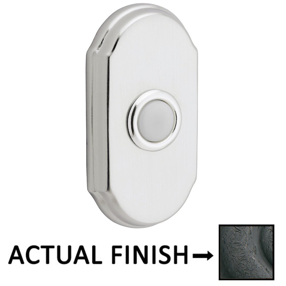 Baldwin Arch Door Bell Button in Distressed Oil Rubbed Bronze