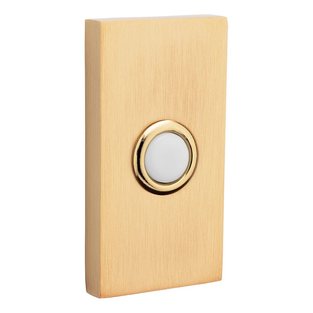 Baldwin Contemporary Door Bell Button in Vintage Brass