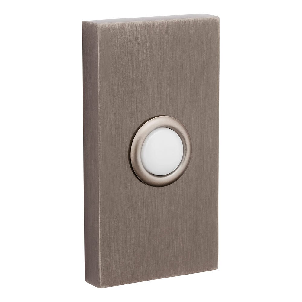 Baldwin Contemporary Door Bell Button in PVD Graphite Nickel