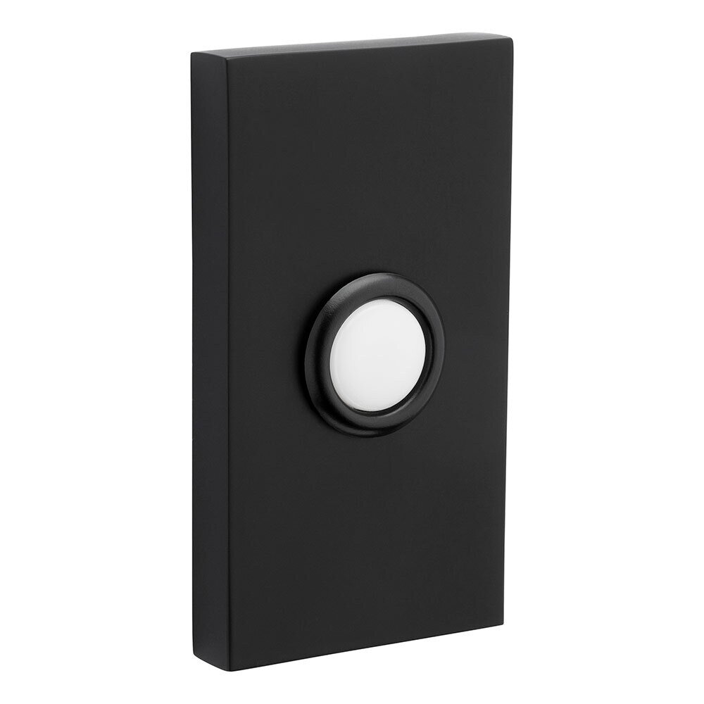 Baldwin Contemporary Door Bell Button in Satin Black
