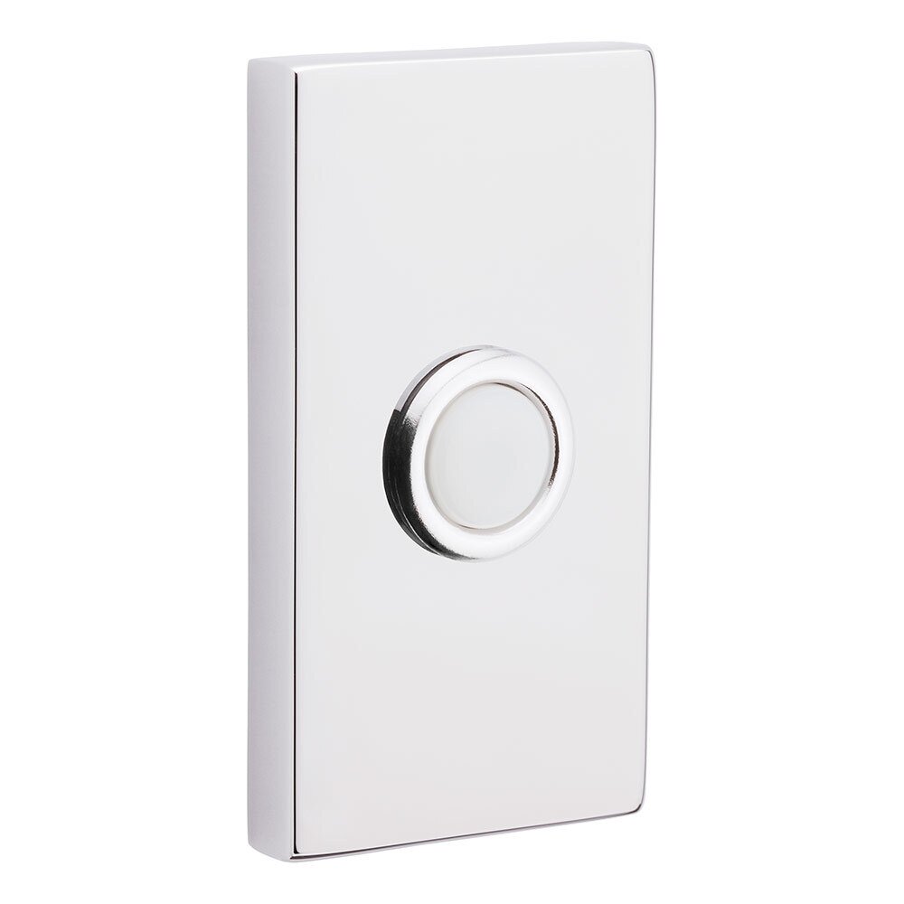 Baldwin Contemporary Door Bell Button in Polished Chrome
